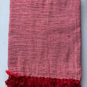 Red with White Speck Throw