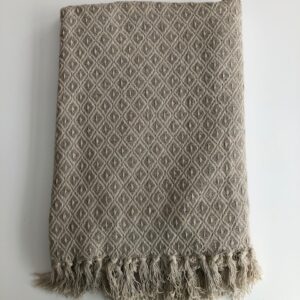 Stone & White Throw