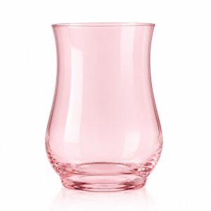 Hurricane Glass Vases Pink