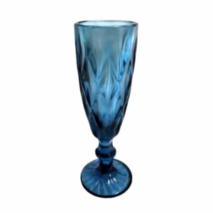 Vintage Champagne Glass - Blue
