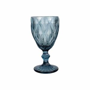 Vintage Wine Glass - Blue