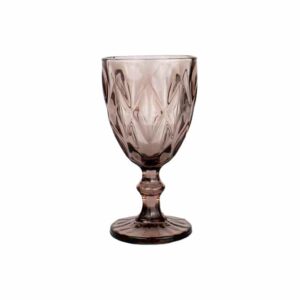 Vintage Wine Glass - Pink/Purple