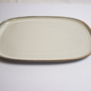 Medium Oval Platter - Grey/ Green